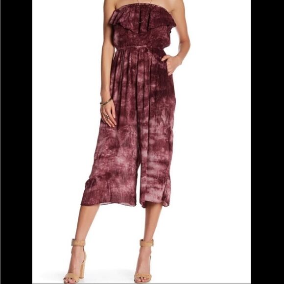 Anama Tie Die Strapless Romper - Picture 1 of 10